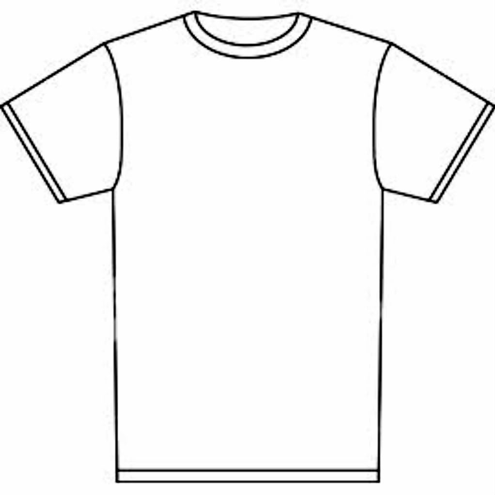 Blank T Shirt Template For Colouring - ClipArt Best For Blank Tshirt Template Printable