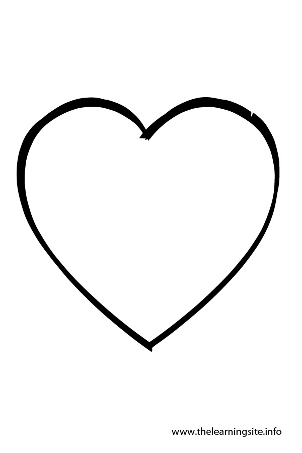 Heart Shaped Balloon Outlines Clipart