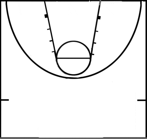 Half Basketball Outline Clipart - Free to use Clip Art Resource