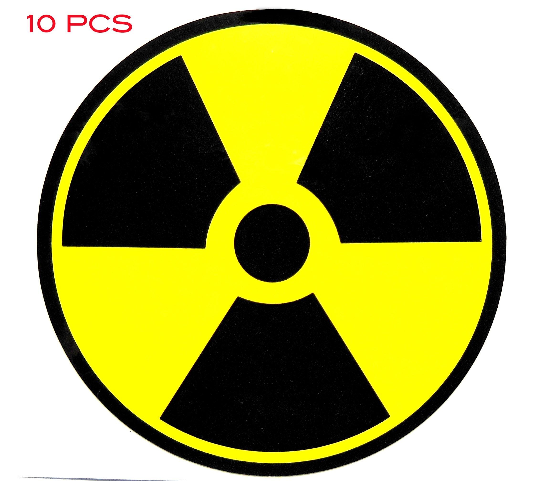 10 pieces of Nuclear Energy Sticker / Emblem / Badge 50mm [760x10 ...