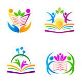 School logo design used for education purpose." Stock image and ...