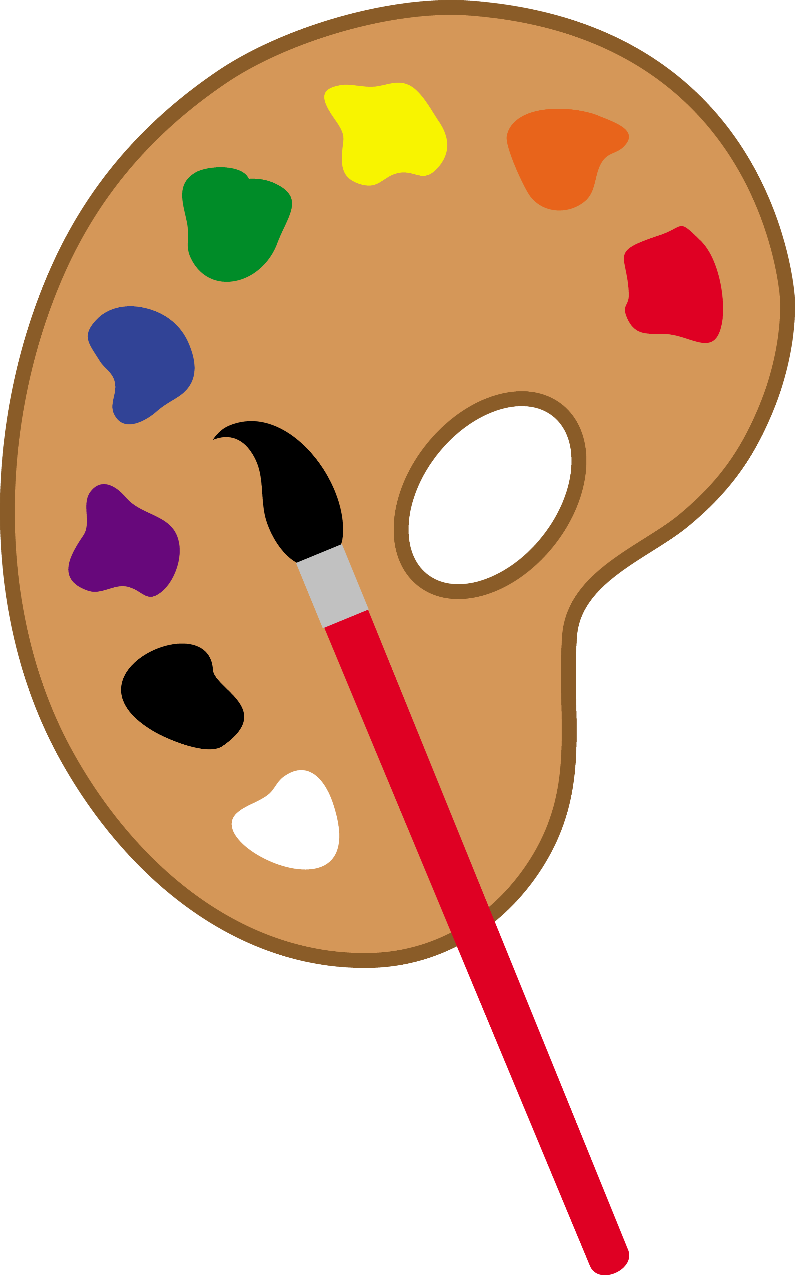 Clipart artist palette