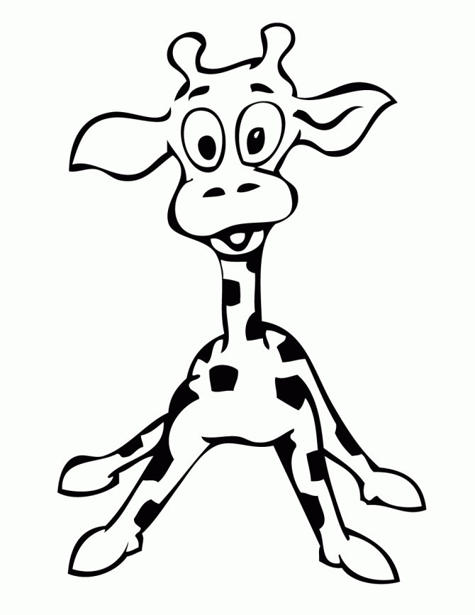 Baby Giraffe Coloring Page | H & M Coloring Pages