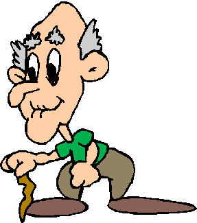 Cartoon old people clipart
