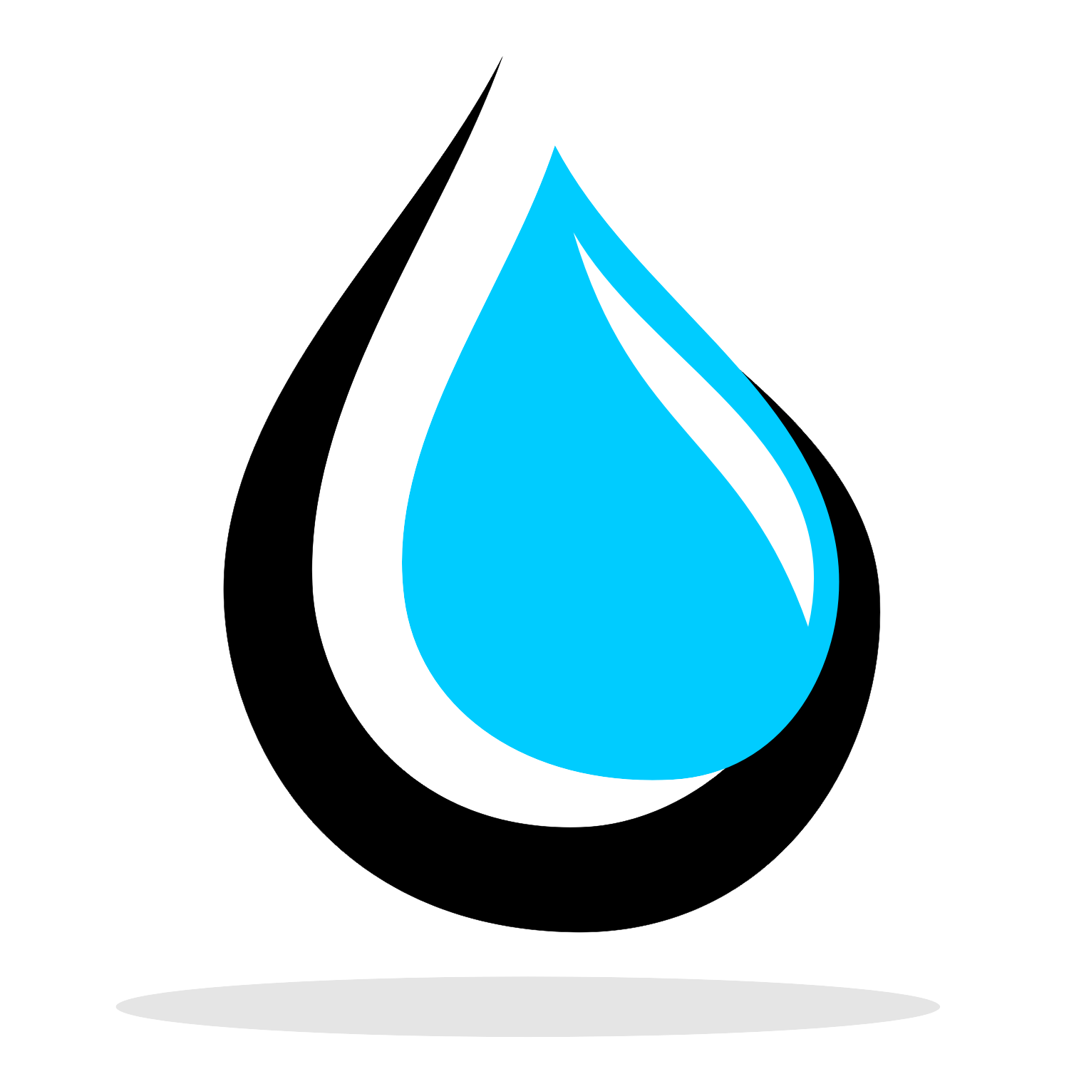 Vector for free use: Water drop logo