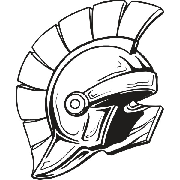 Black and White Spartan Logos Clipart - Cliparts and Others Art ...
