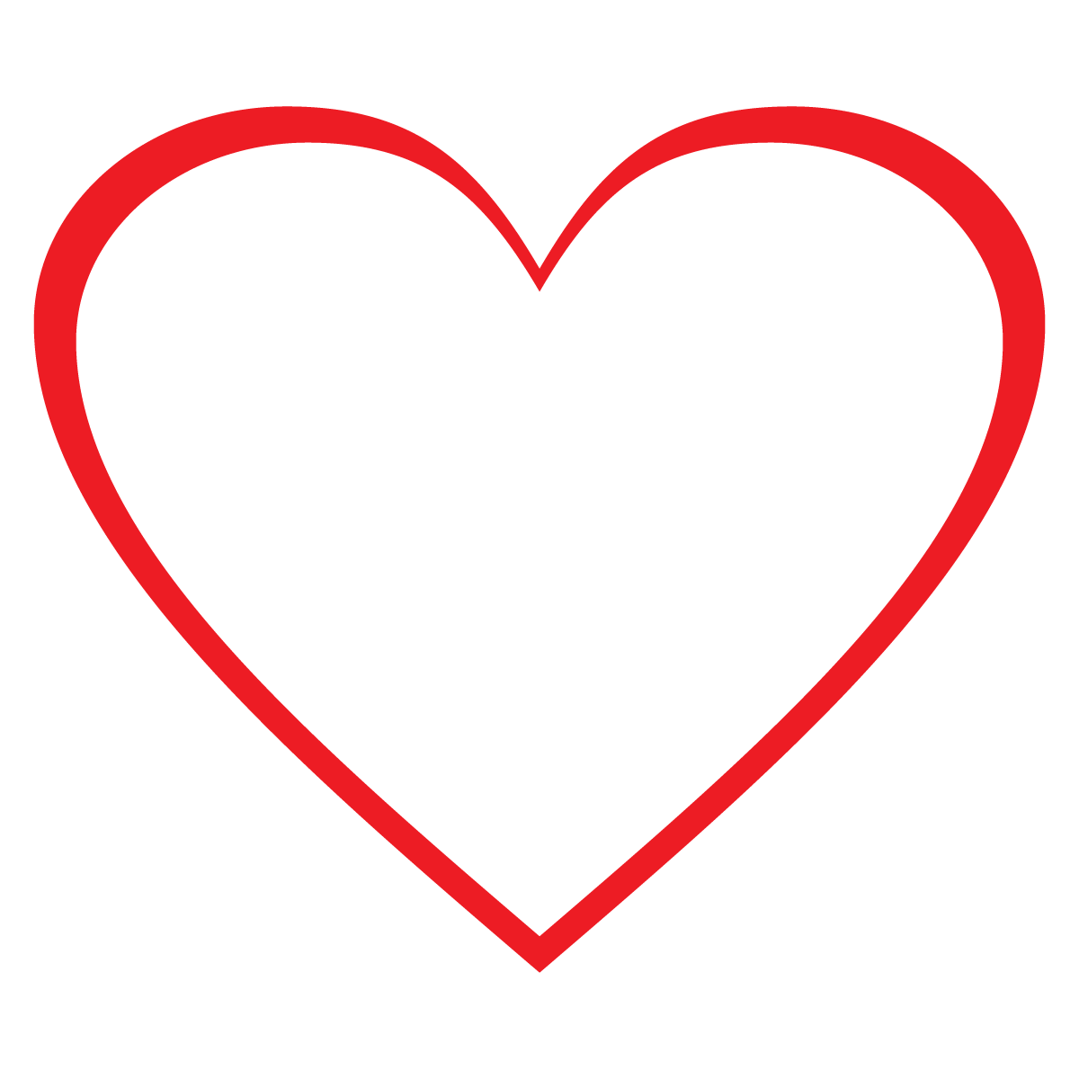 Love heart clip art