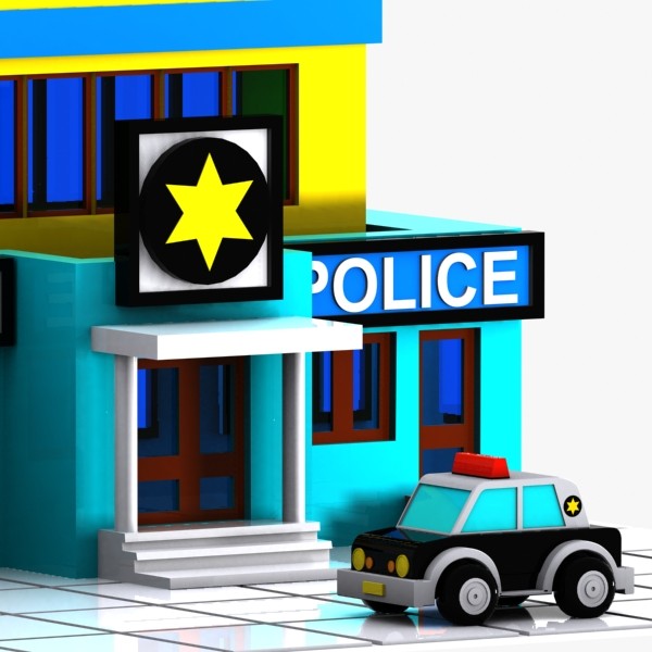Cartoon Police Station Related Keywords & Suggestions - Cartoon ...