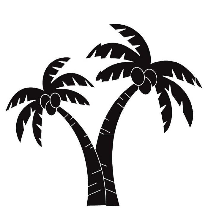 Free palm tree clip art black and white - ClipartFox