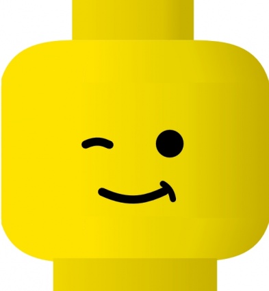 Lego Smiley Wink clip art vector, free vectors