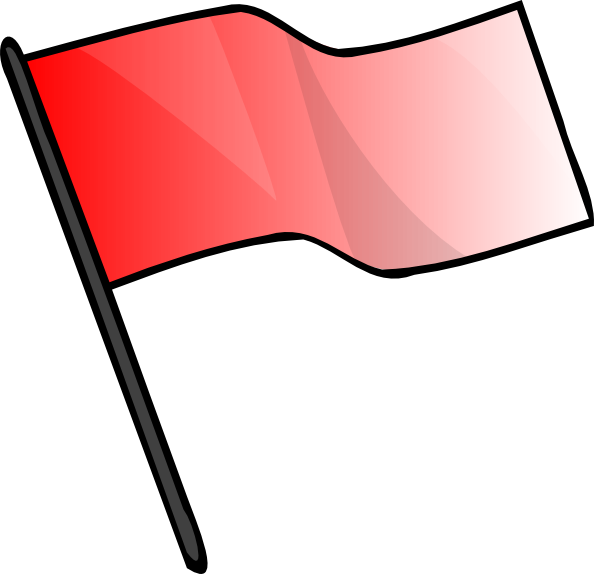 Red Flag clip art - vector clip art online, royalty free & public ...