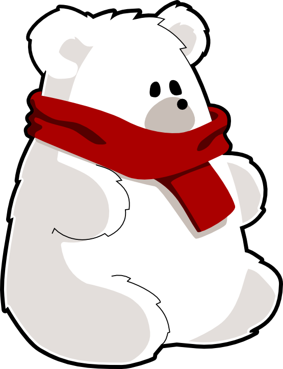 Bear with Red Scarf Teddy Bear Xmas Christmas Stuffed Animal ...