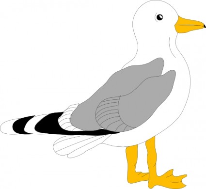 Gull Flying clip art Vector clip art - Free vector for free download