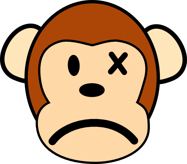 Angry Monkey clip art Free Vector