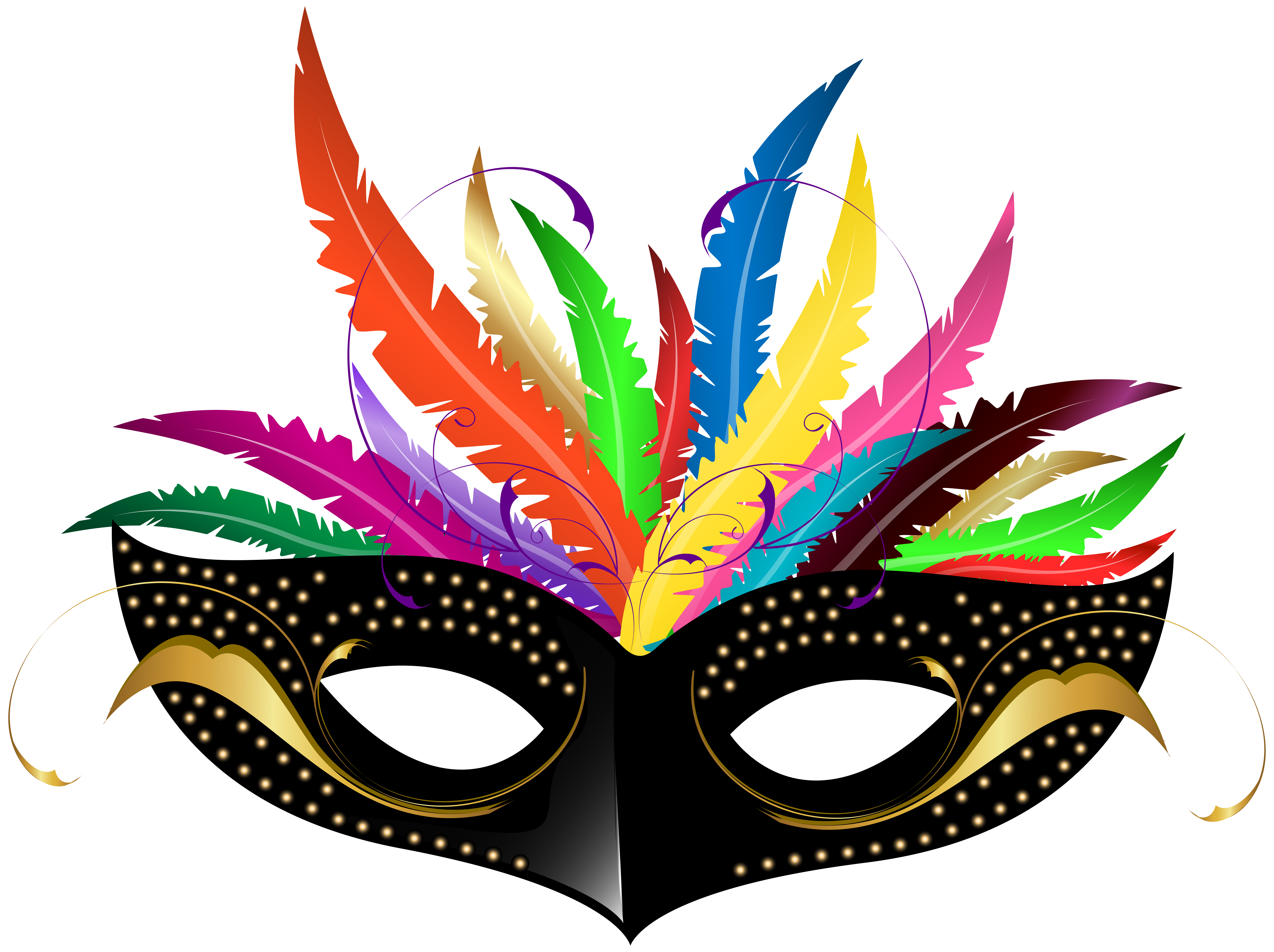 Carnival Mask PNG Transparent Clip Art Image