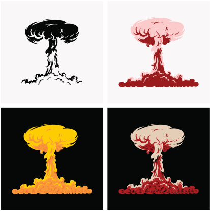 Atomic Bomb Mushroom Cloud Clip Art, Vector Images & Illustrations ...