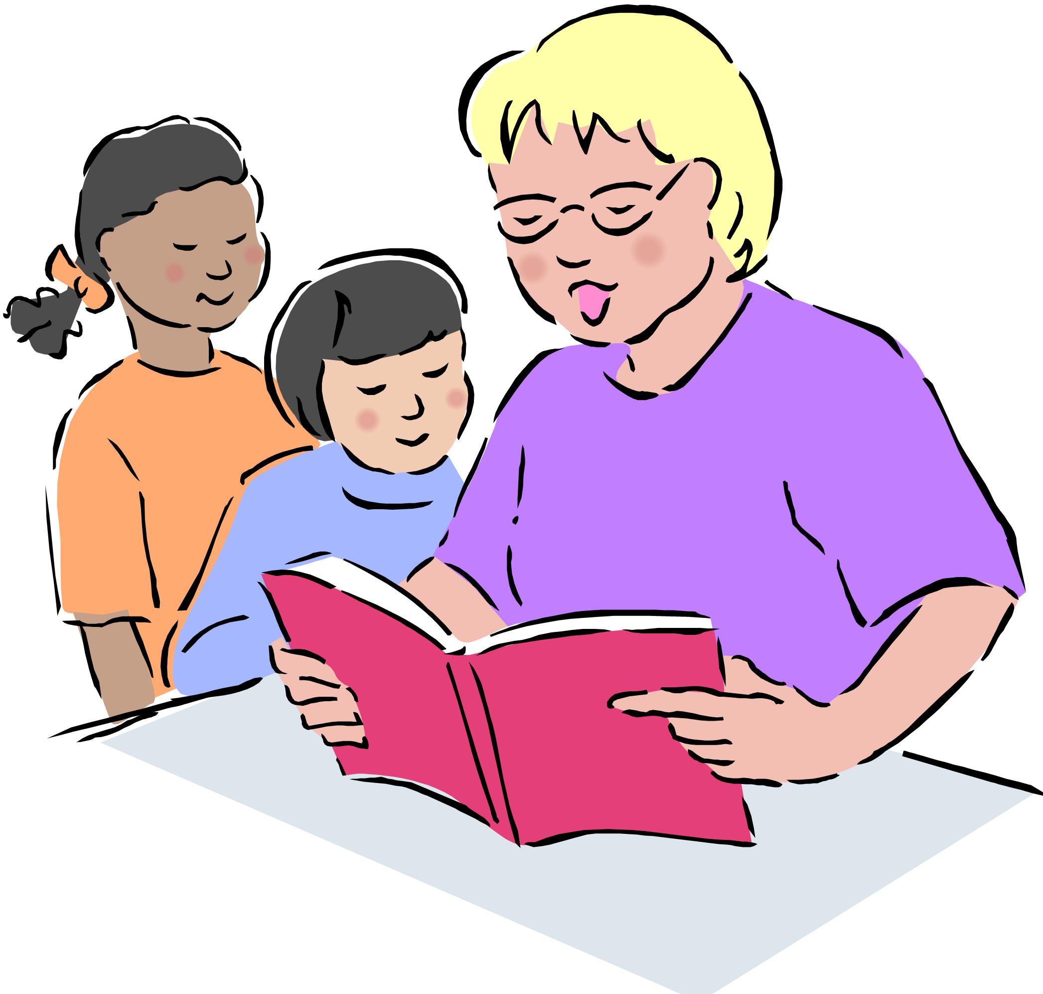 Free clipart teacher reading to students - ClipartFox