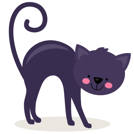 Black Cat SVG scrapbook cut file cute clipart files for silhouette ...