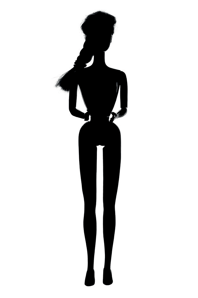 Barbie silhouette.
