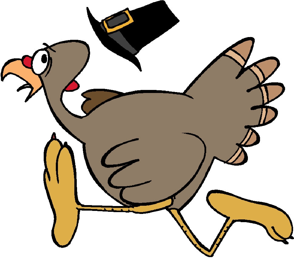 Running Turkey Clipart - Tumundografico