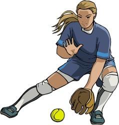 Softball Player Clipart - Tumundografico