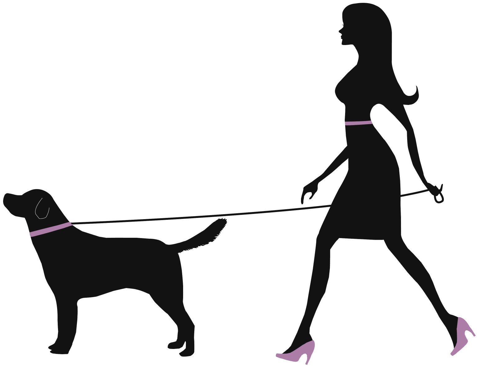 free clipart dog walking - photo #41