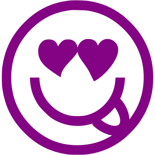 Purple emoticon 42 icon - Free purple emoticon icons