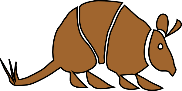 Cartoon Armadillo Animal Vector Clipart - Cliparts and Others Art ...