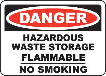 Danger Hazardous Waste Storage Sign G4846 - by SafetySign.com