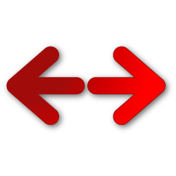 Right Left Red Icon - Vista Arrow Icons - SoftIcons.com