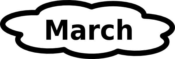 548 views March Calendar Clip Art