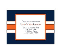 Birthday invitation templates, Denver broncos and Kid