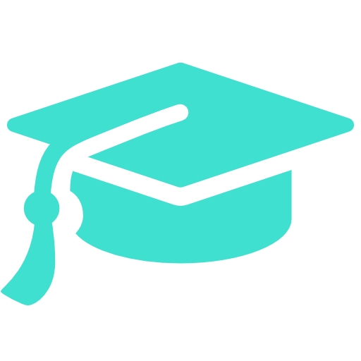 Free turquoise graduation cap icon - Download turquoise graduation ...