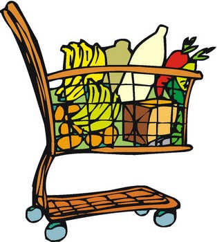 Cartoon Grocery Cart - ClipArt Best