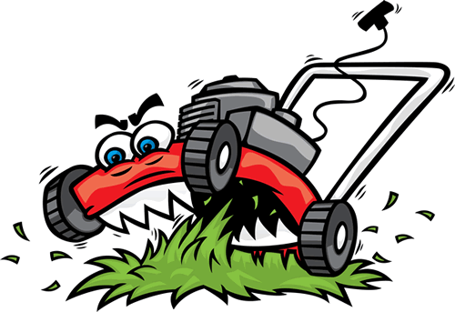 Cartoon Lawn Mower Clipart