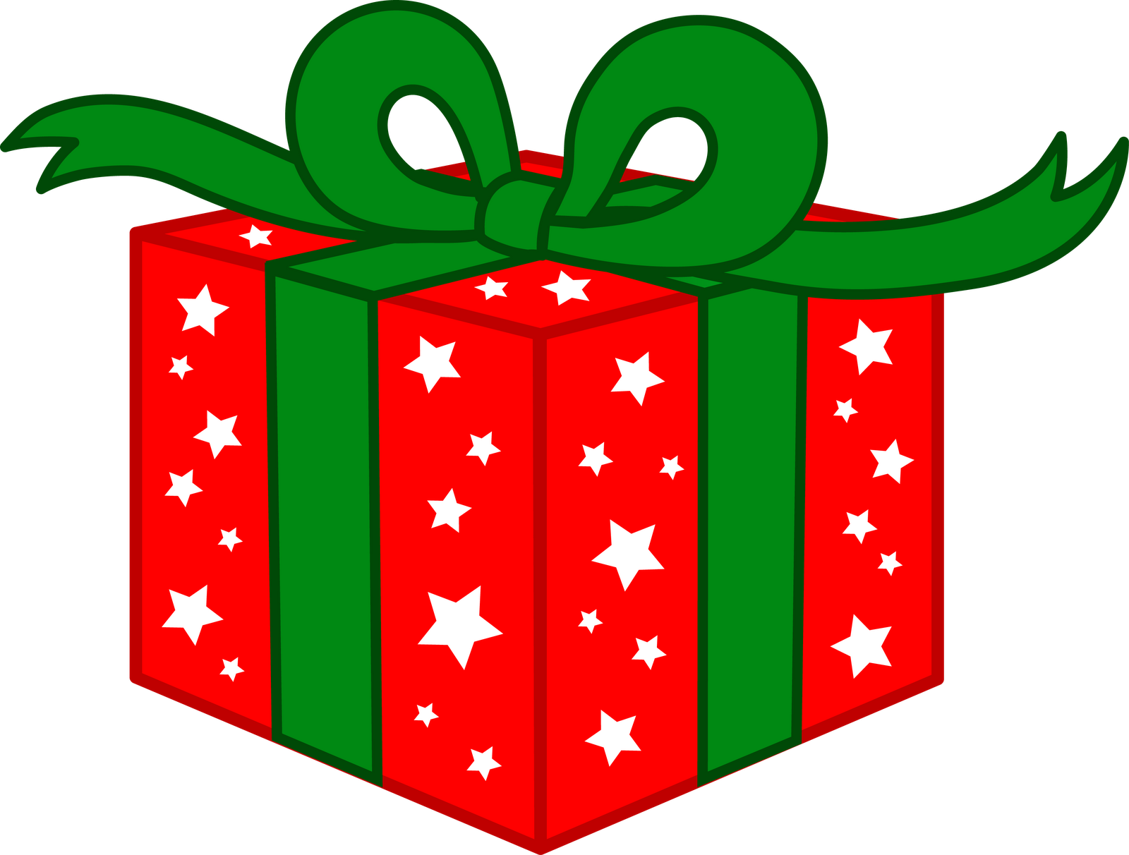 Christmas gift box png clipart