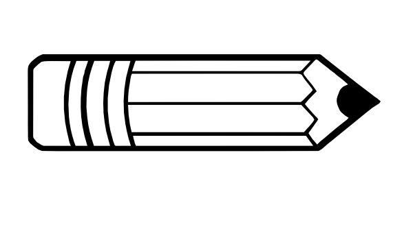 Pencil Outline Clip Art - vector clip art online ...