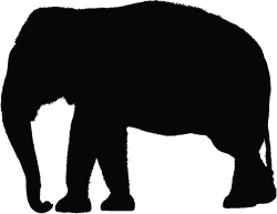 Elephant Silhouette Clipart