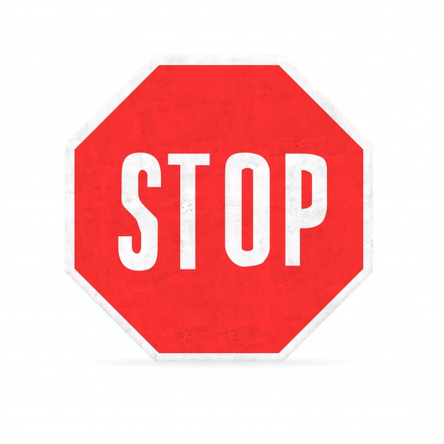 Stop hexagon sign Photo | Free Download