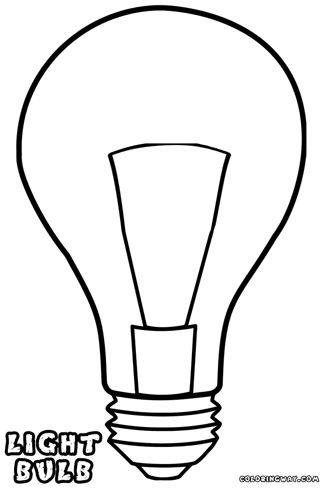 Light bulb coloring pages | Coloring pages to download and print