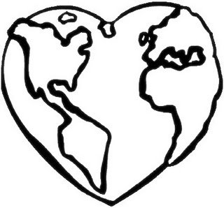 806 views Earth Heart Coloring - ClipArt Best