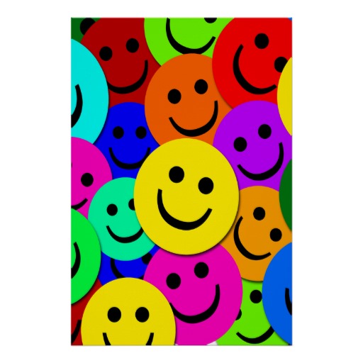 SMILEY FACE COLLAGE POSTER | Zazzle