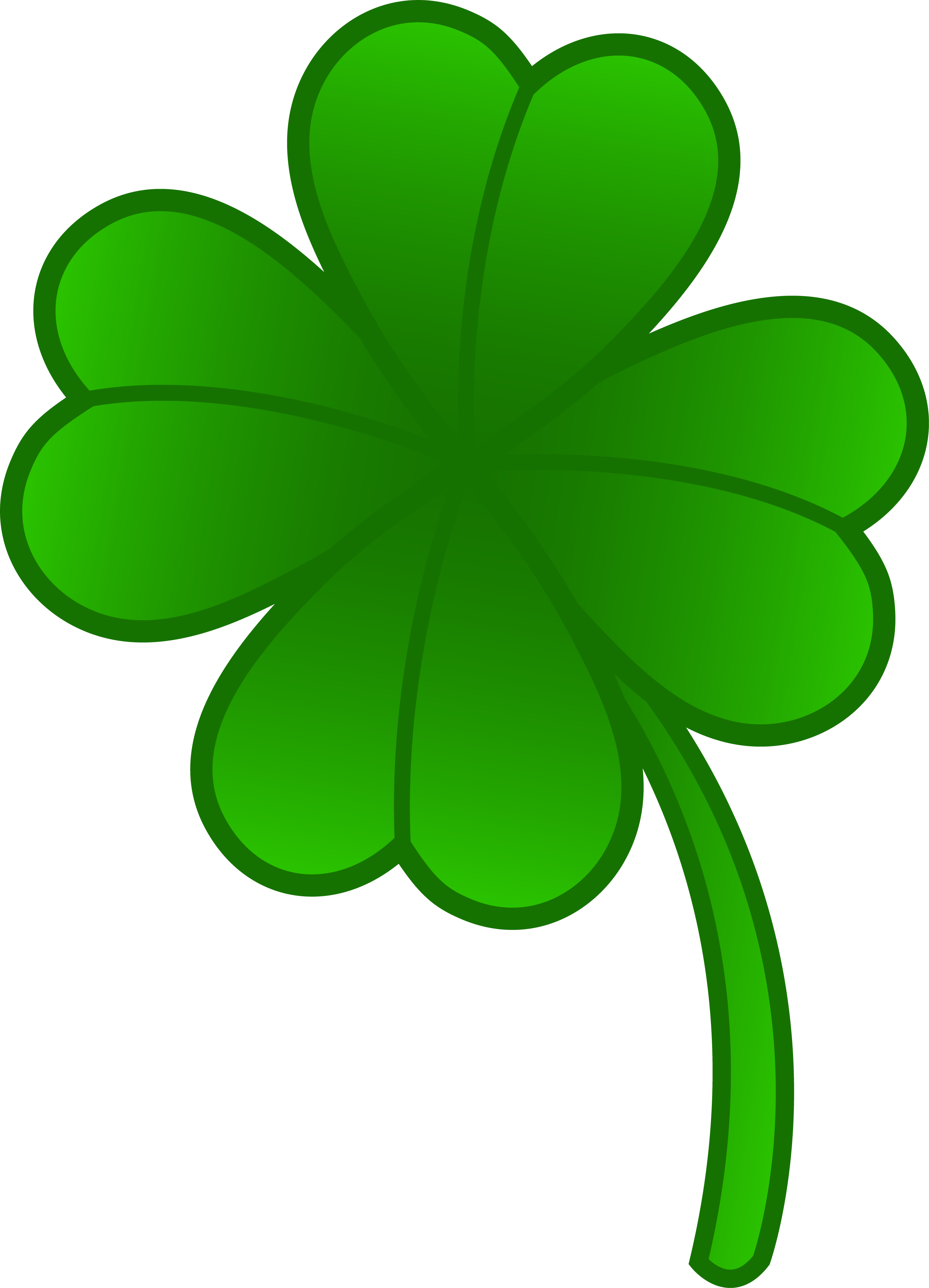 Four Leaf Clover Clipart - Free to use Clip Art Resource