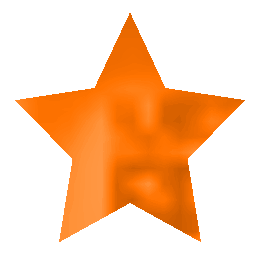 3d Orange Star Glitter Graphic, Greeting, Comment, Meme or GIF