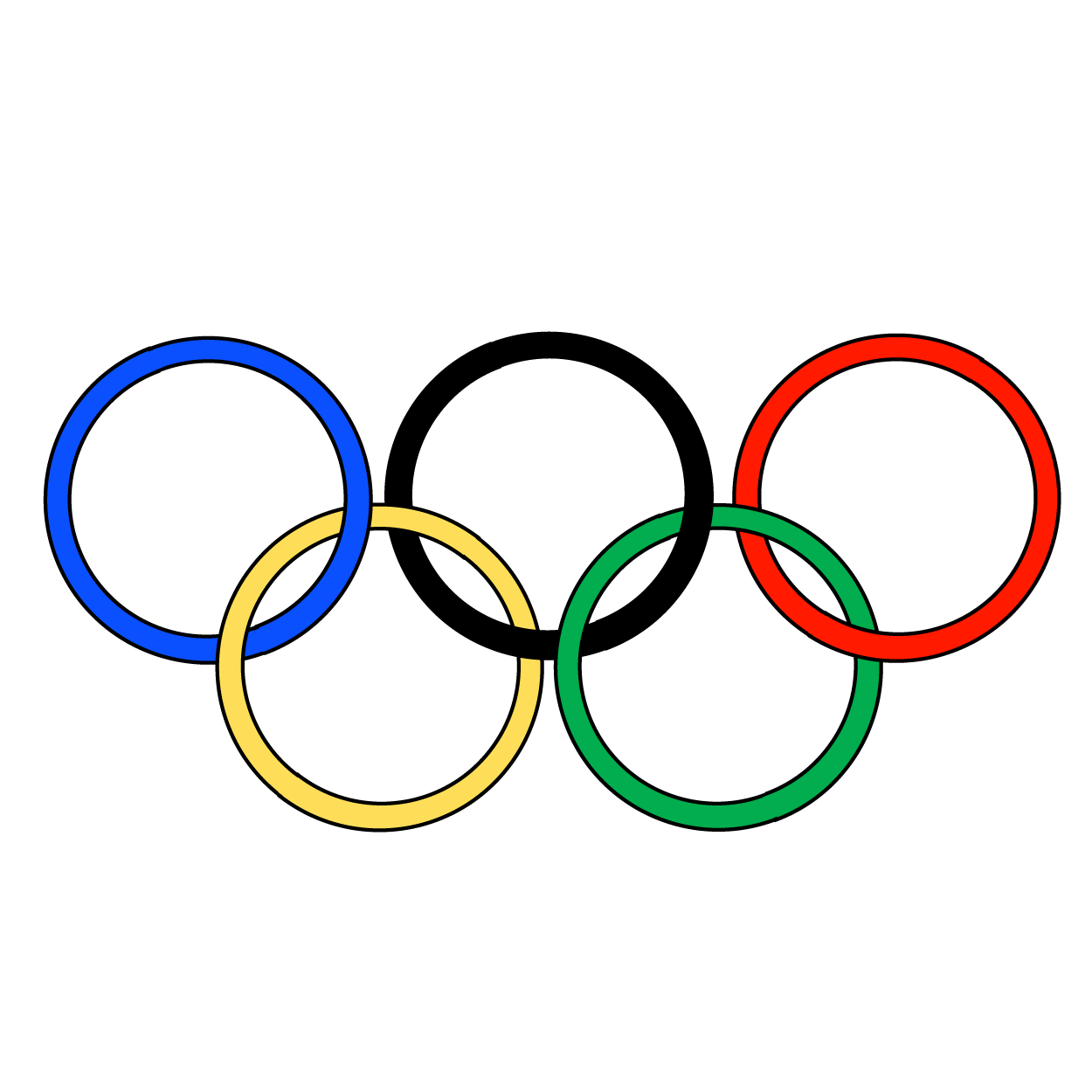 olympic rings clip art - photo #1