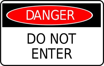 Danger Zone Sign