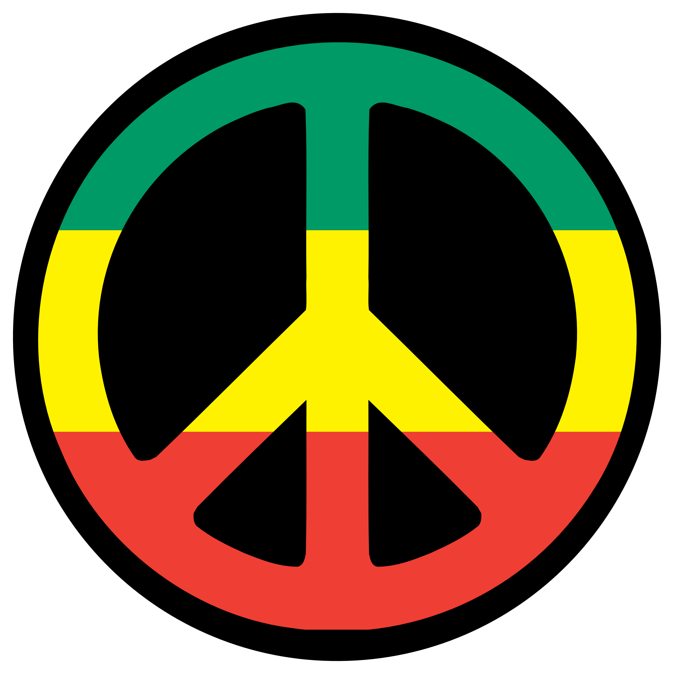 Rasta Peace Sign scallywag peacesymbol.org Peace xochi.