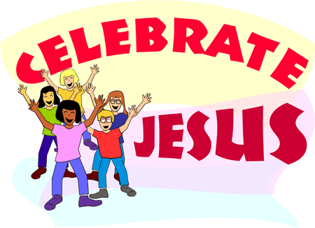 Children Celebrate Jesus -- Free Quality Christian Clip Art