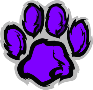 Wildcat Pawprint Clip Art - vector clip art online ...