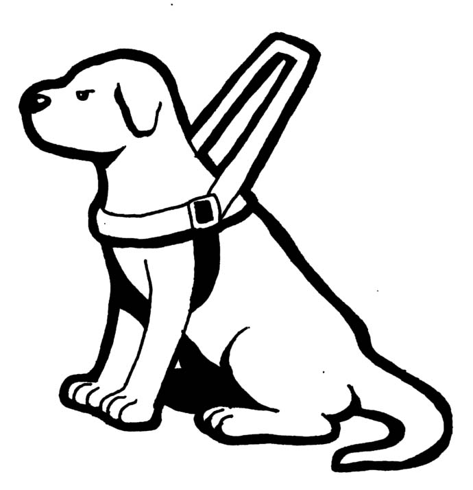 seeing eye dog clipart - photo #3